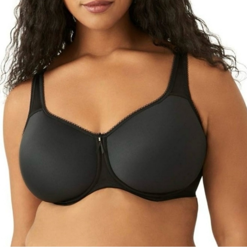 Wacoal Basic Beauty Underwire T-Shirt Bra 853192 32DD Lightly Lined Black